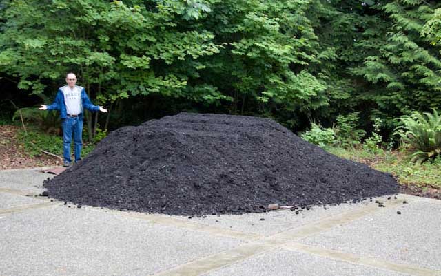 mulch home delivery, cubic yards